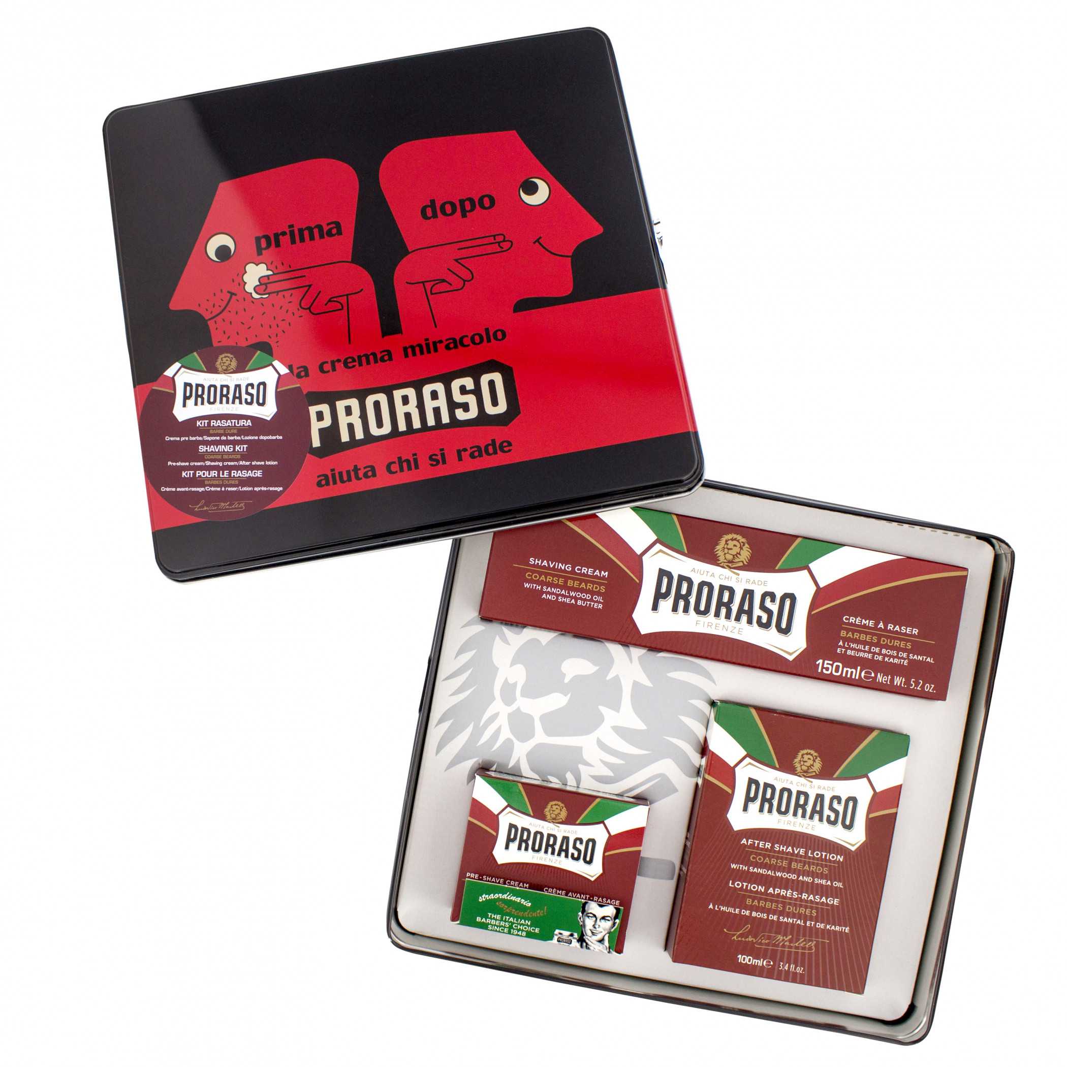 Product image 0 for Proraso Vintage Prima Dopo Tin: Nourish Shaving Kit